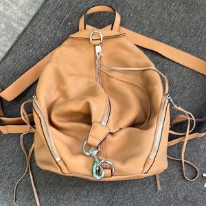 Rebecca Minkoff Tan Julian Leather Backpack